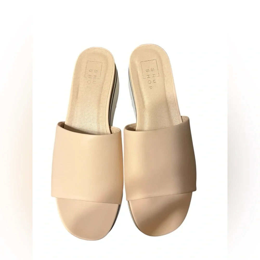 ShuShop Jade Nude Platform Sandals Size 7.5 New In Box